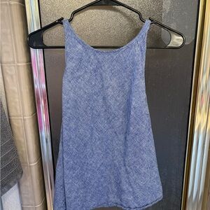 Blue Sleeveless Women's Top